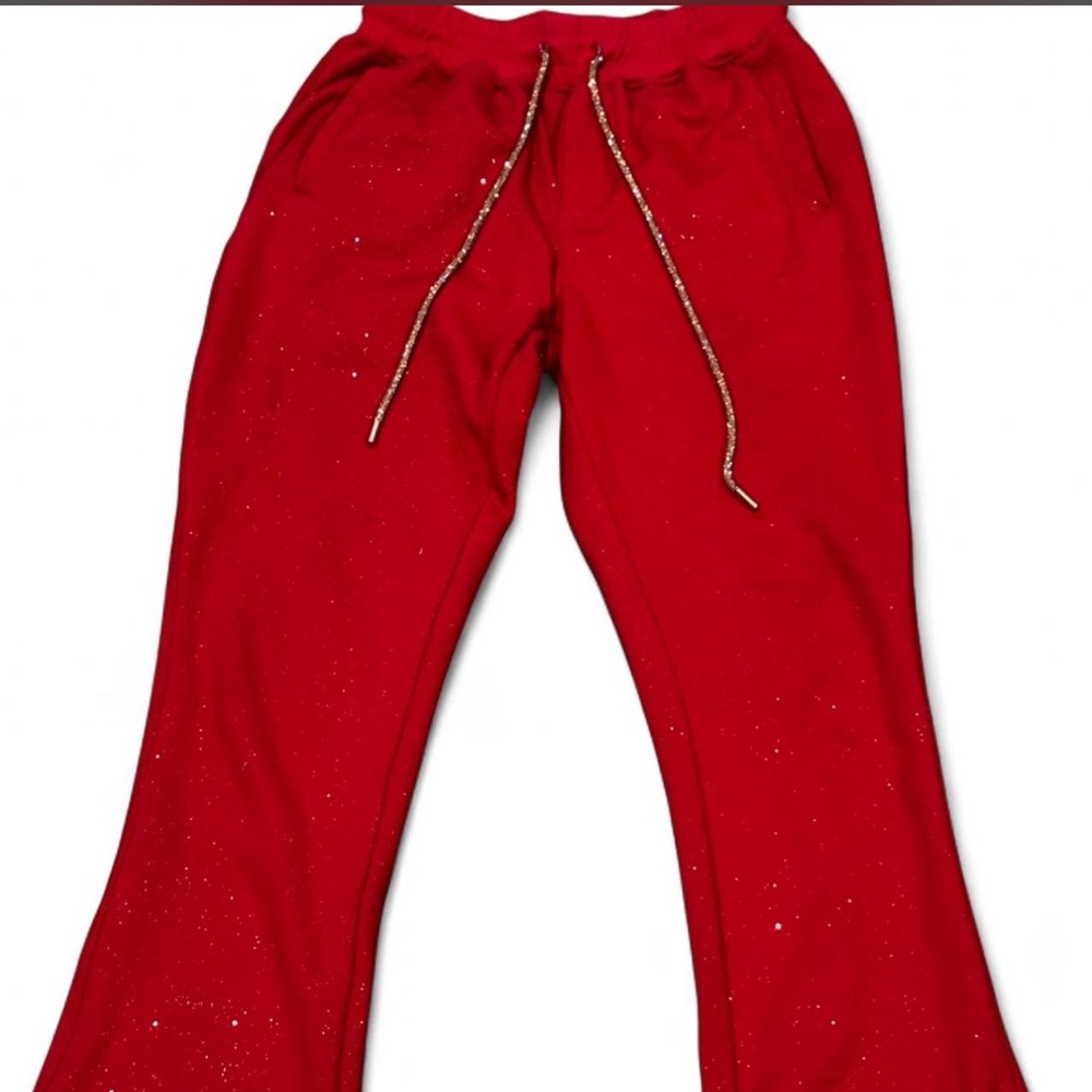 Red Sparkle Pants